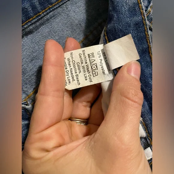 Denim shorts, distressed blue, L - Picture 5 of 5